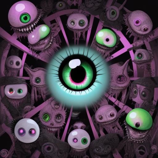 Made a weirdcore image using my own eye : r/weirdcore