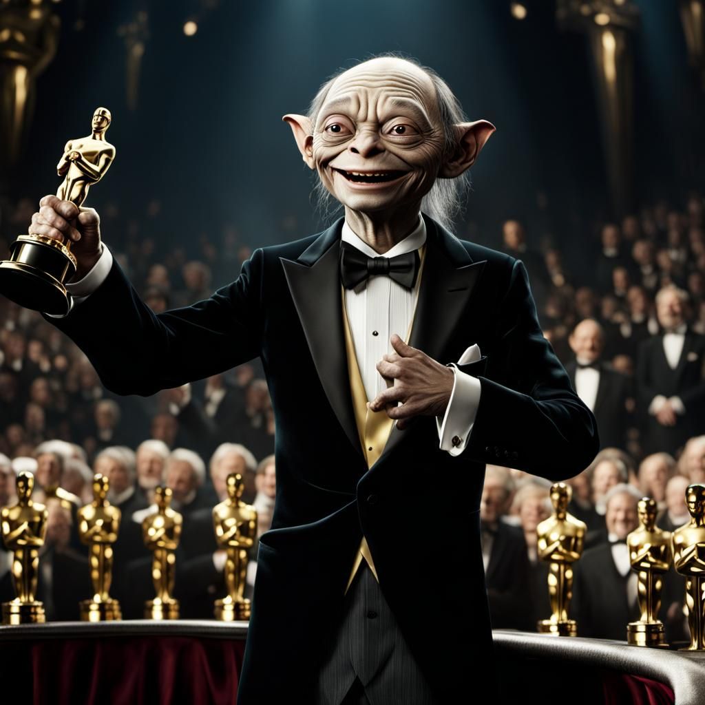 Gollum wins an Oscar!  by @Dibblier