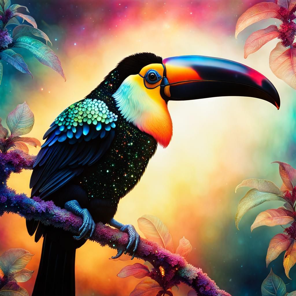 Lonely tucan - AI Generated Artwork - NightCafe Creator