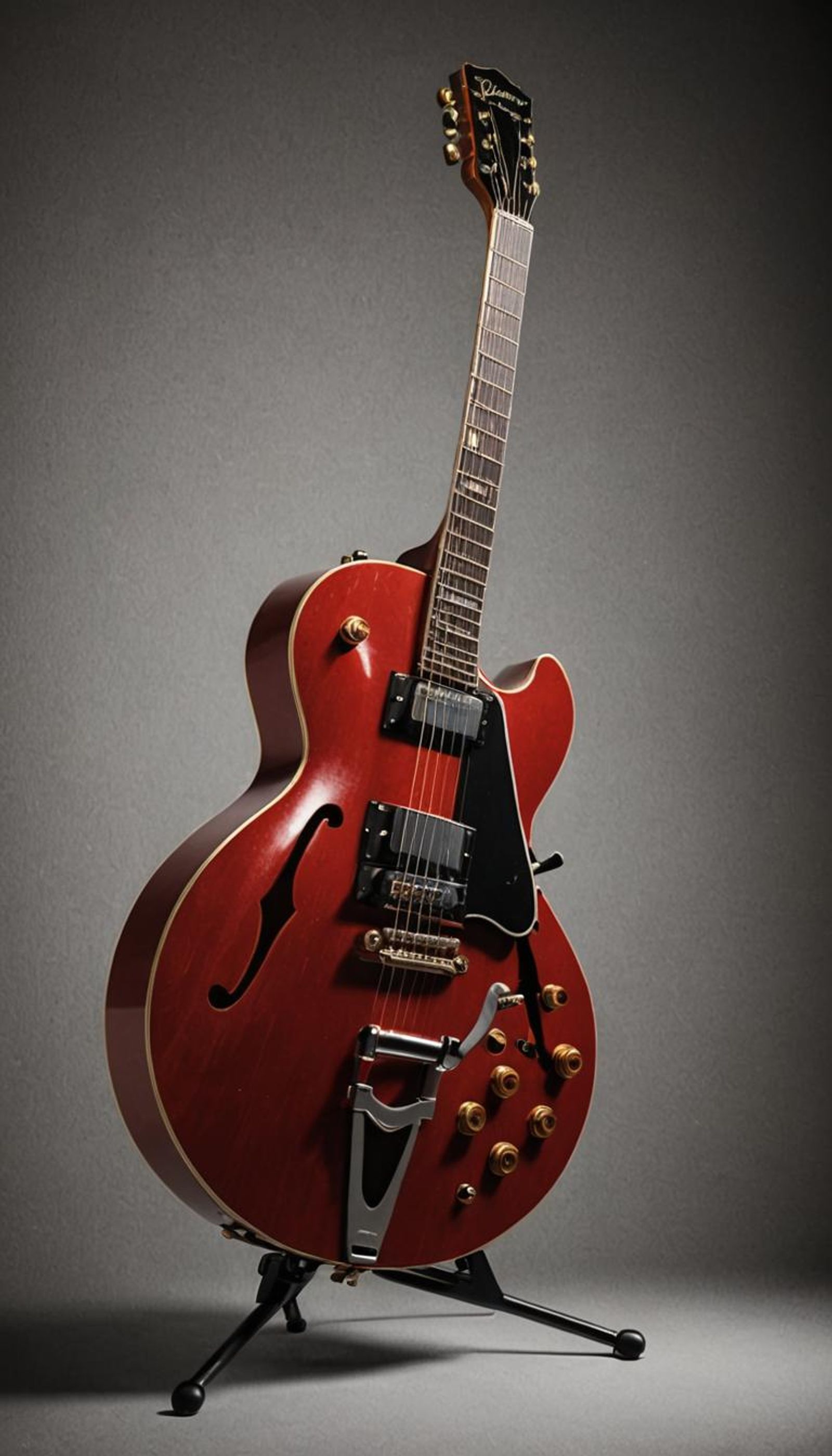 Red Gibson? - Es-335, 1959 - Ai Generated Artwork - Nightcafe Creator