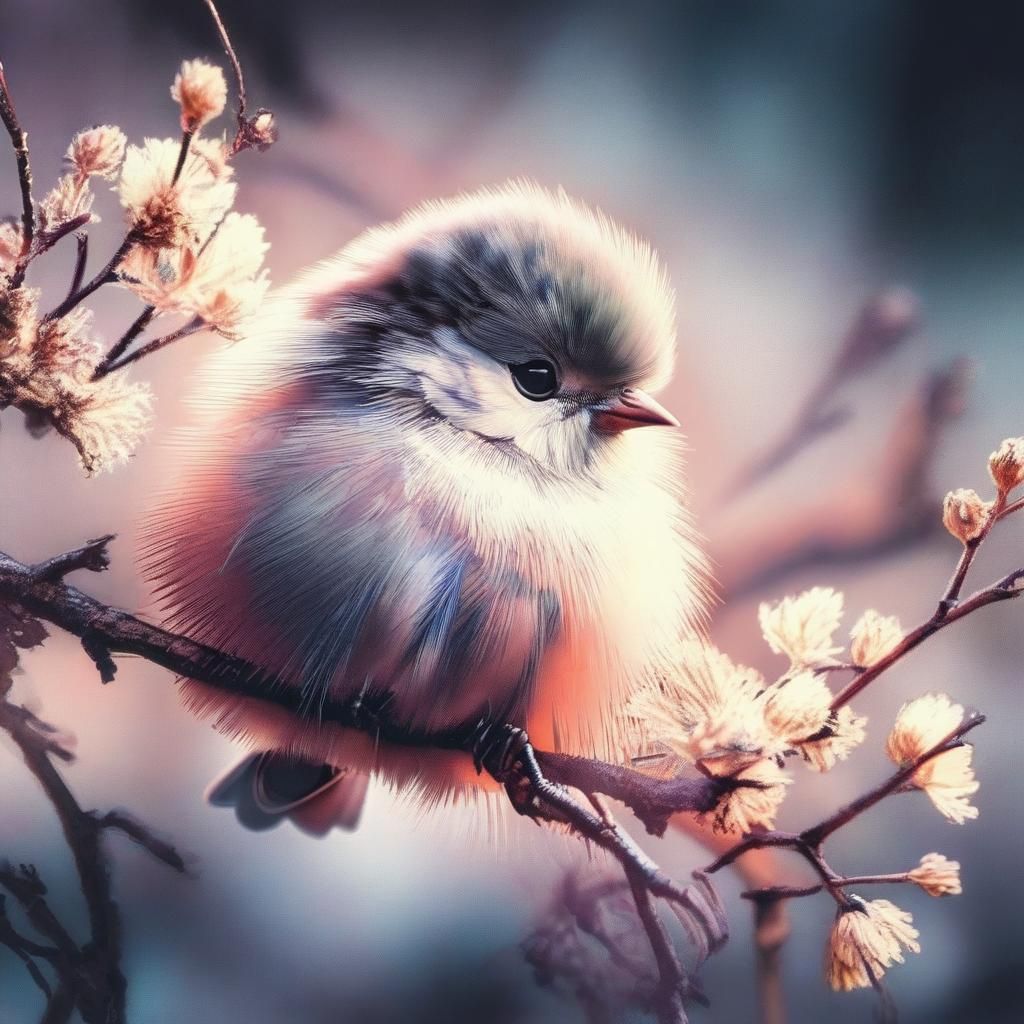 Colorful Bird on a Branch