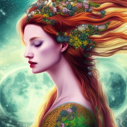 Celtic Goddess: Aine - AI Generated Artwork - NightCafe Creator