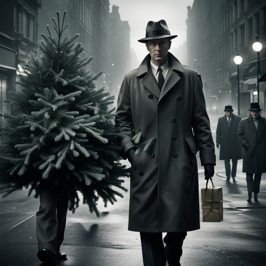 Detective Disguised as a Christmas Tree