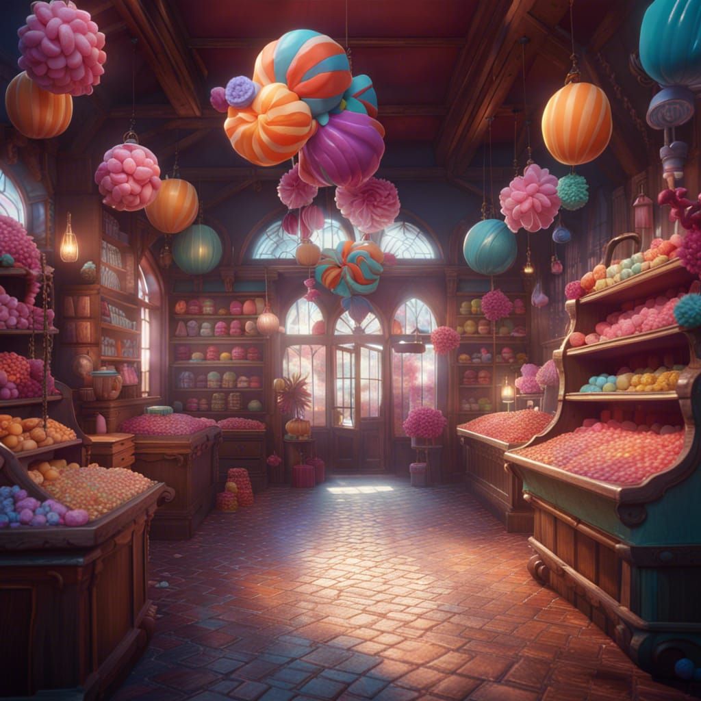 Candy Shop - AI Generated Artwork - NightCafe Creator