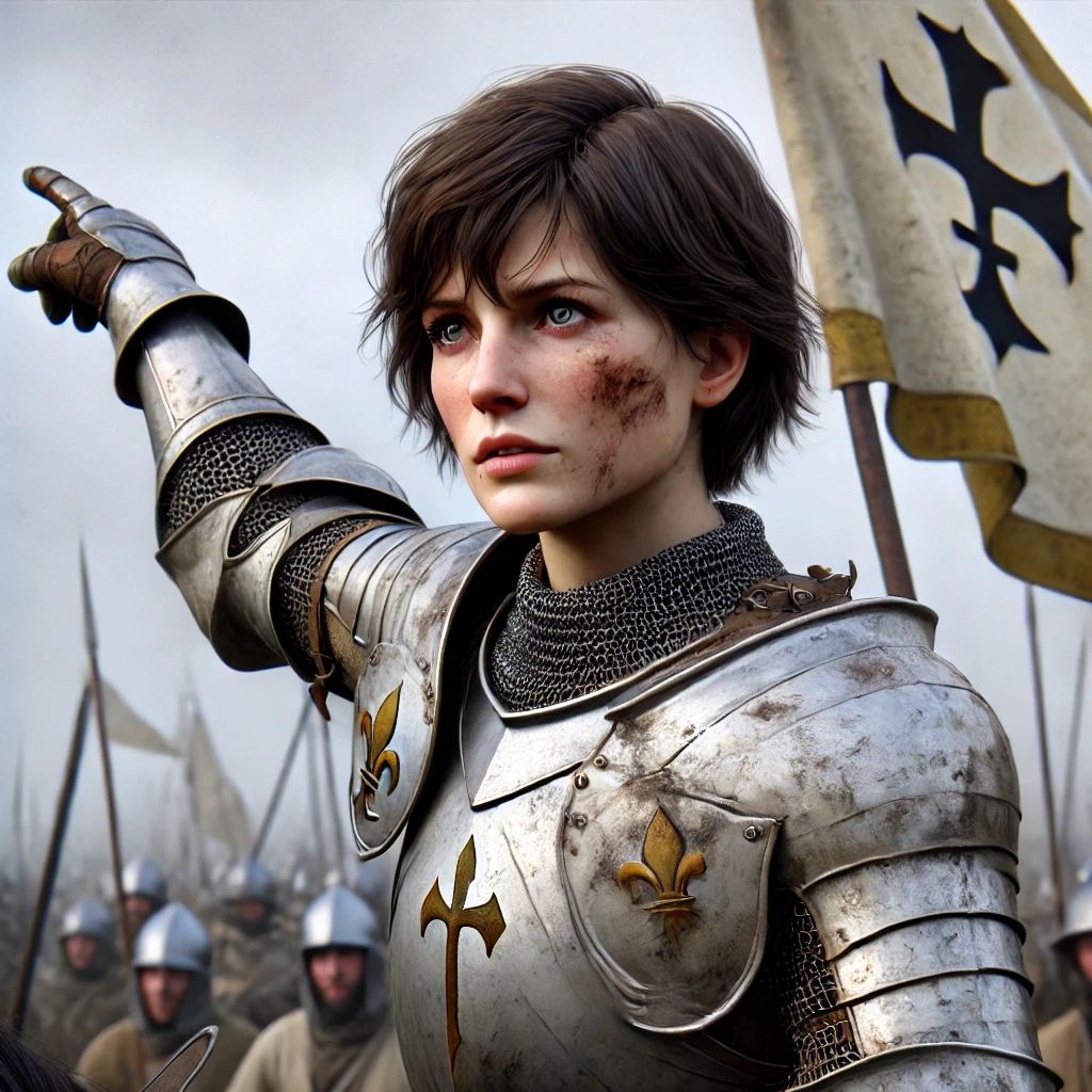 Joan of Arc giving the signal to march  by @NightGuest 