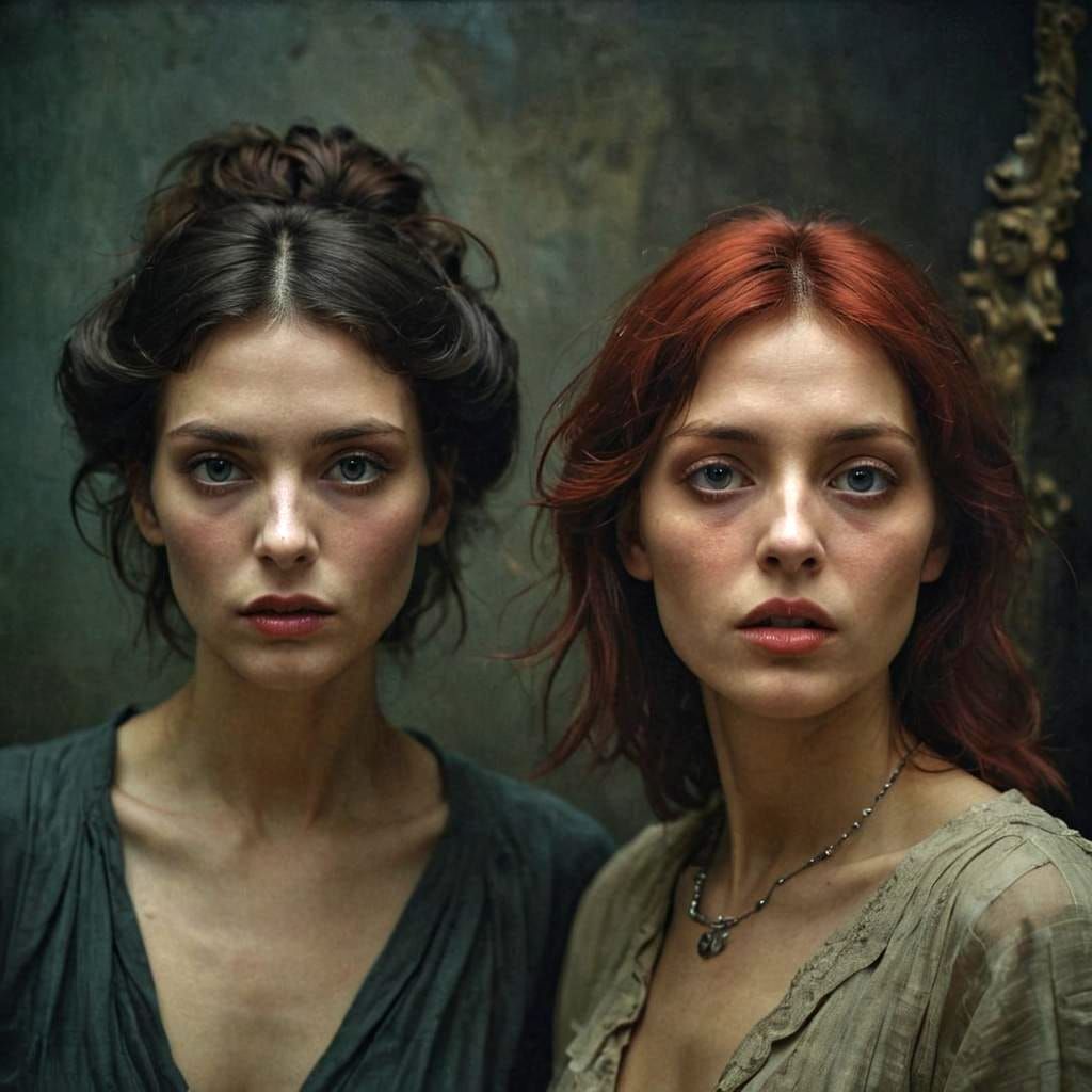 Eerie Surreal Portrait of a Woman in Surrealist Style