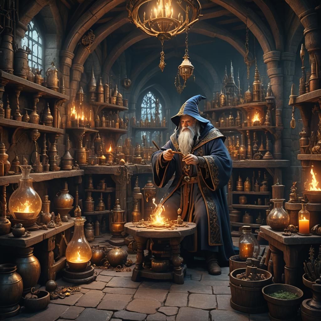 Medieval wizard II - AI Generated Artwork - NightCafe Creator