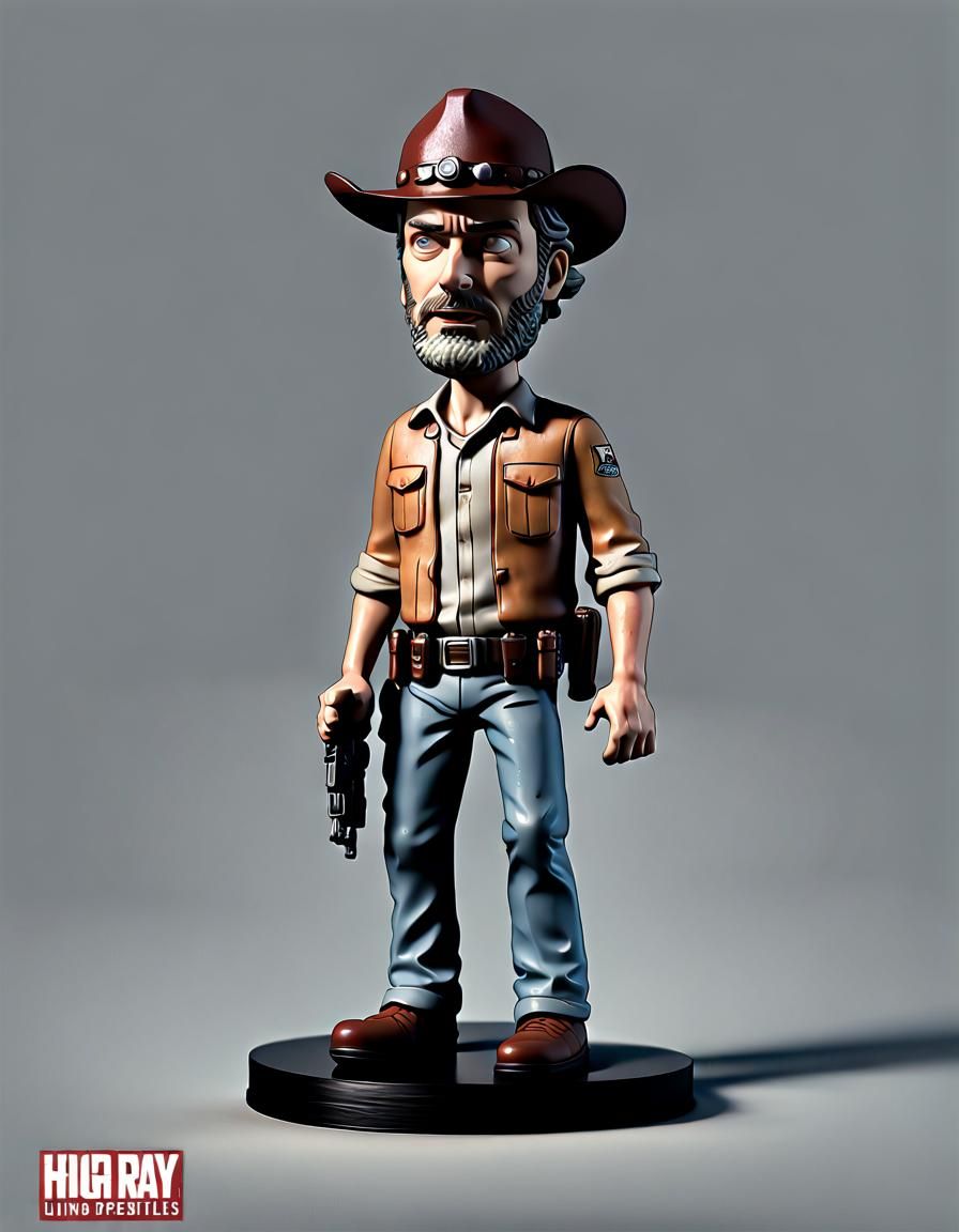 Rick grimes bobble head toy.