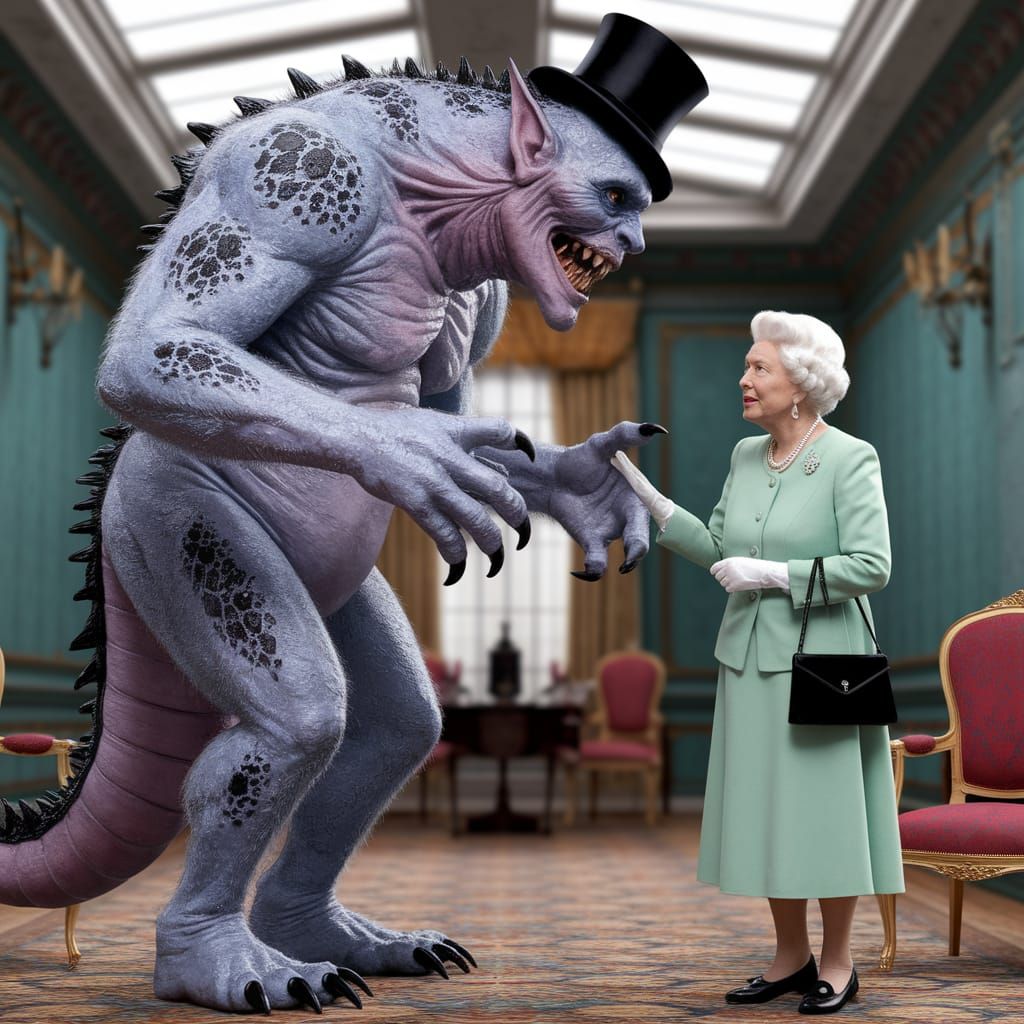 Meeting the Queen  by @tttggg