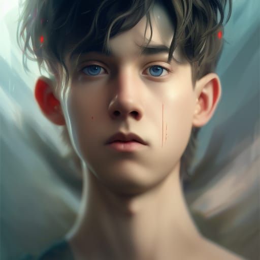 long-face-fluffy-hair-scar-on-cheek-ai-generated-artwork-nightcafe