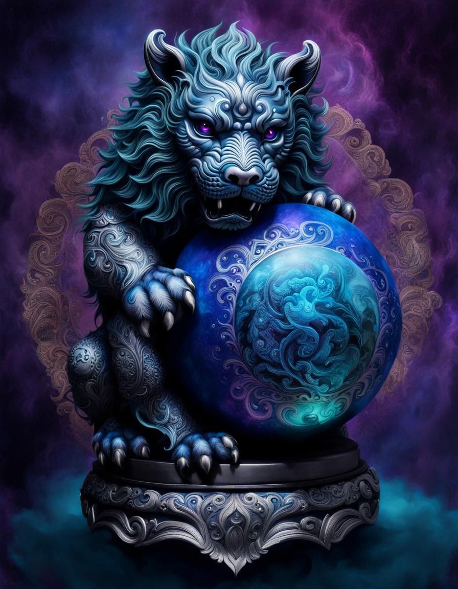 A Chinese Guardian Lion