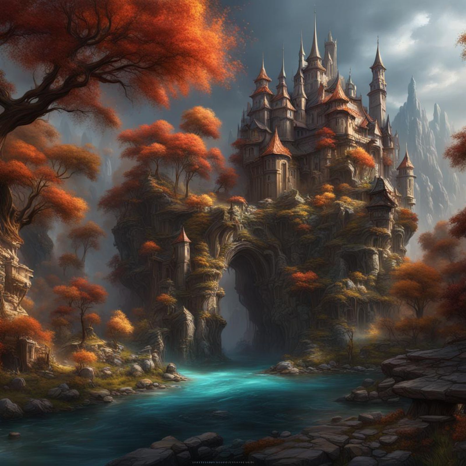 Oil paint, strong brush strokes, paint splashes. AI Generated Artwork