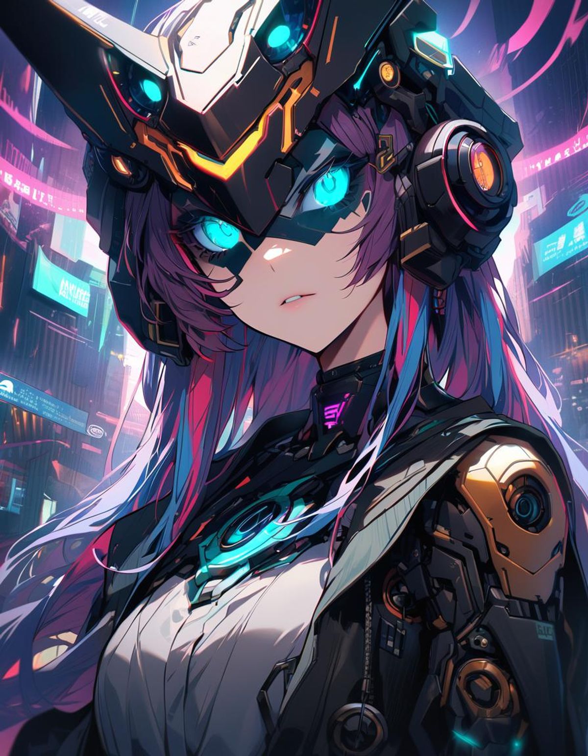 CyberGirl (AnimagineXL) - AI Generated Artwork - NightCafe Creator