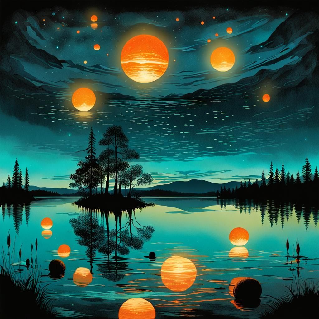 BIOLUMINESCENT GLOWING ORBS