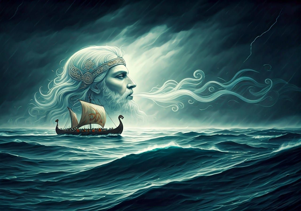 Njord, Norse God of the Wind  by @Ms Muffins