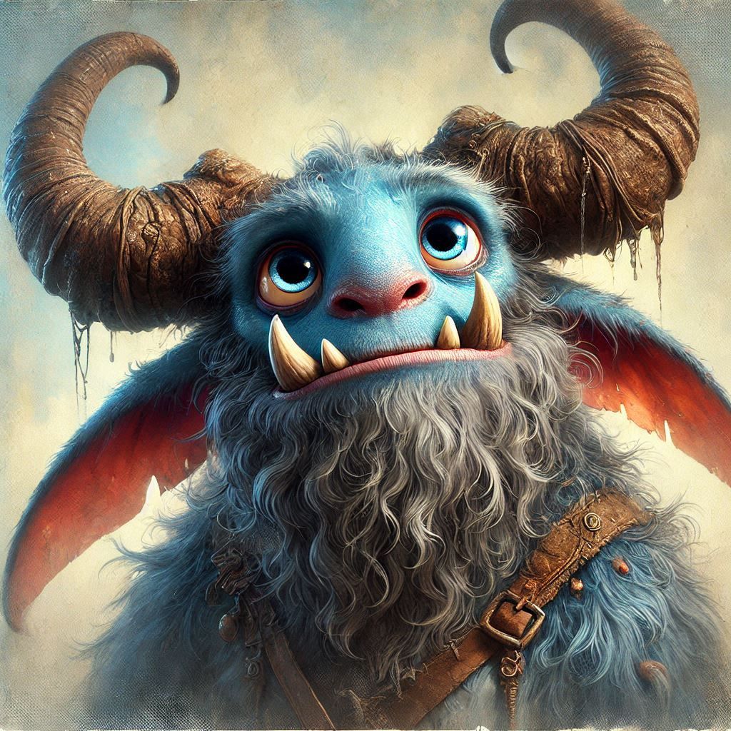 adorable fairy-tale fantasy creature portrait..