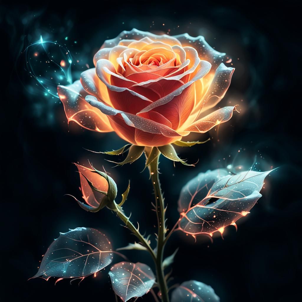 Glow rose  by @Lotusflower