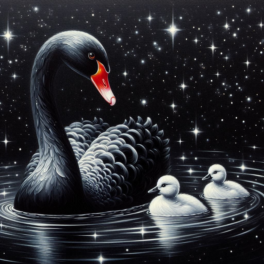 Black Swan White Duck