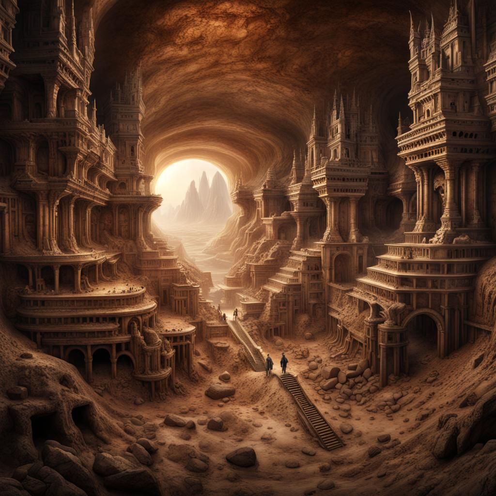 Underground city  by @Wolf Admirer