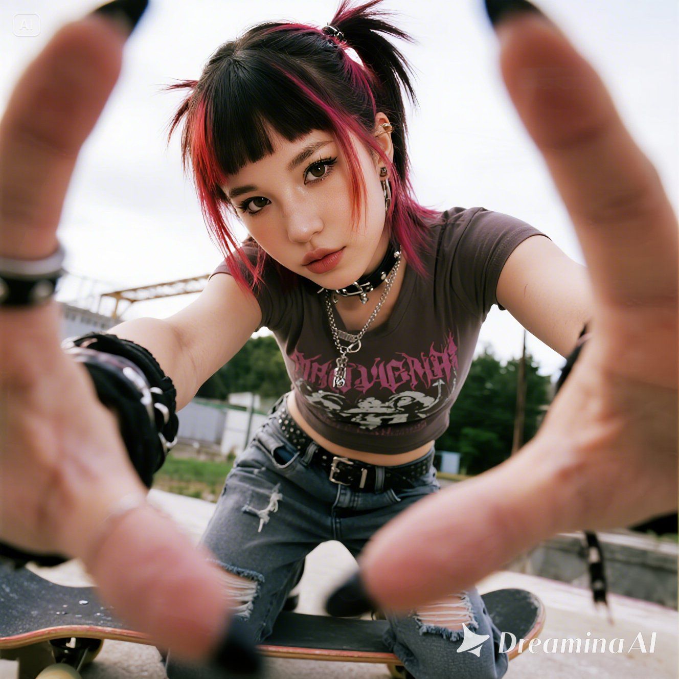 punk skater girl - blending aesthetics