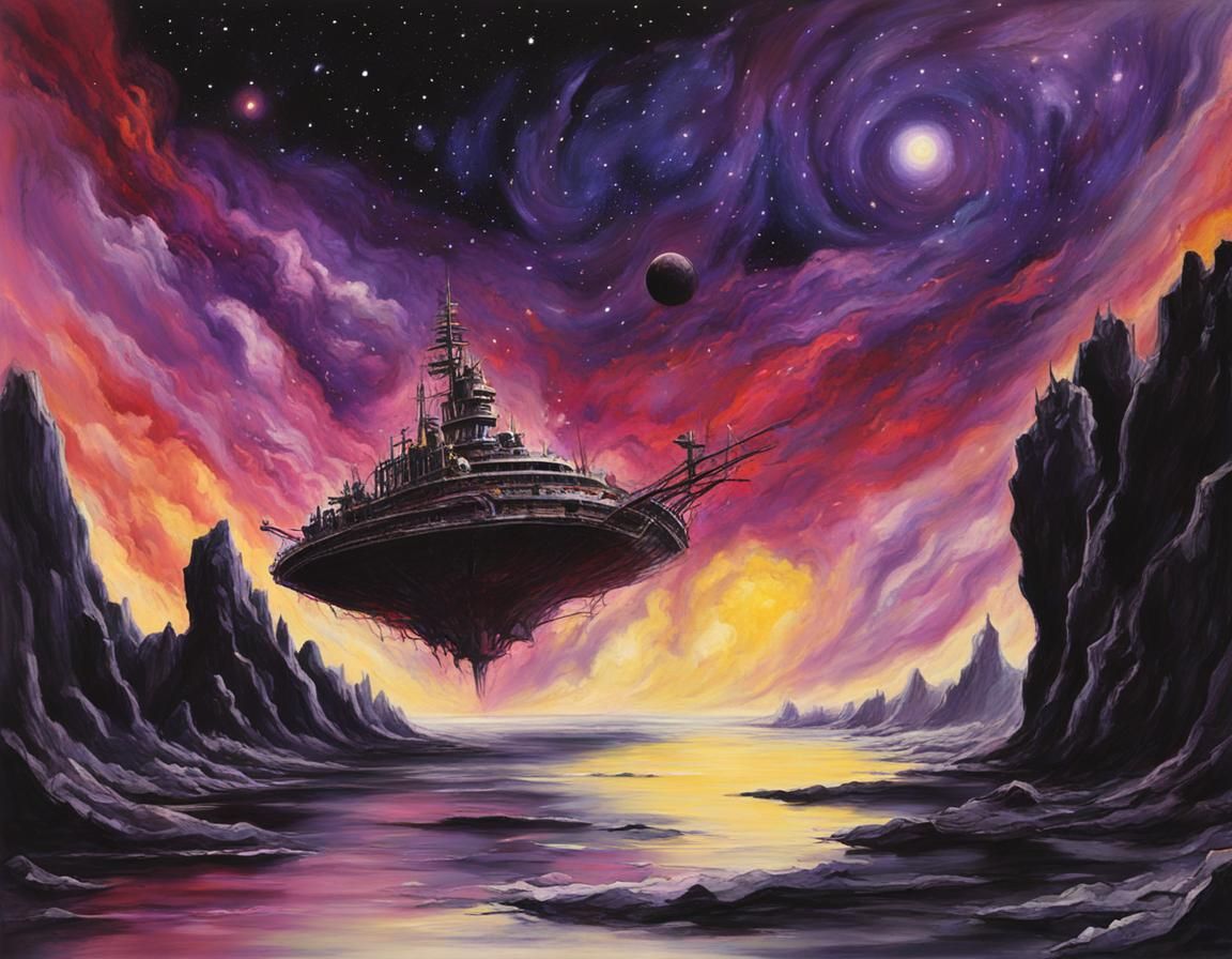 The space was cold, black and lonely