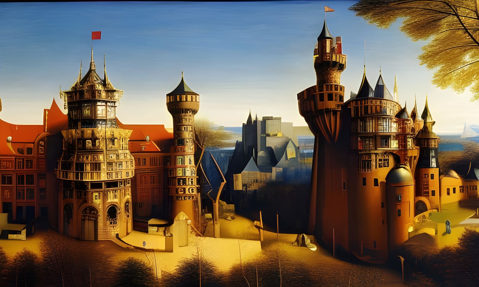 The Sorcerer's Castle - AI Generated Artwork - NightCafe Creator