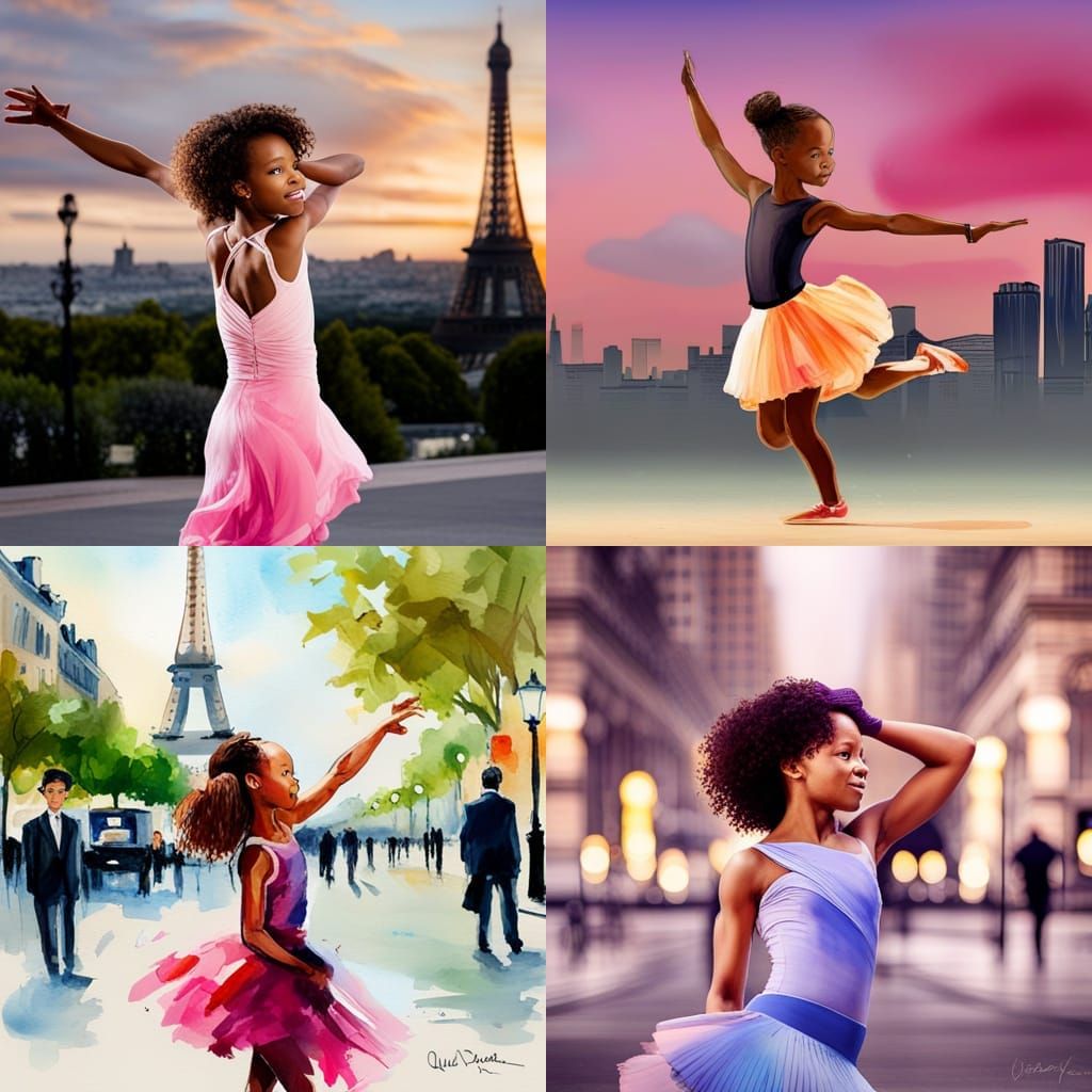 Quvenzhané Wallis dance dans la ville de paris ,style water ...