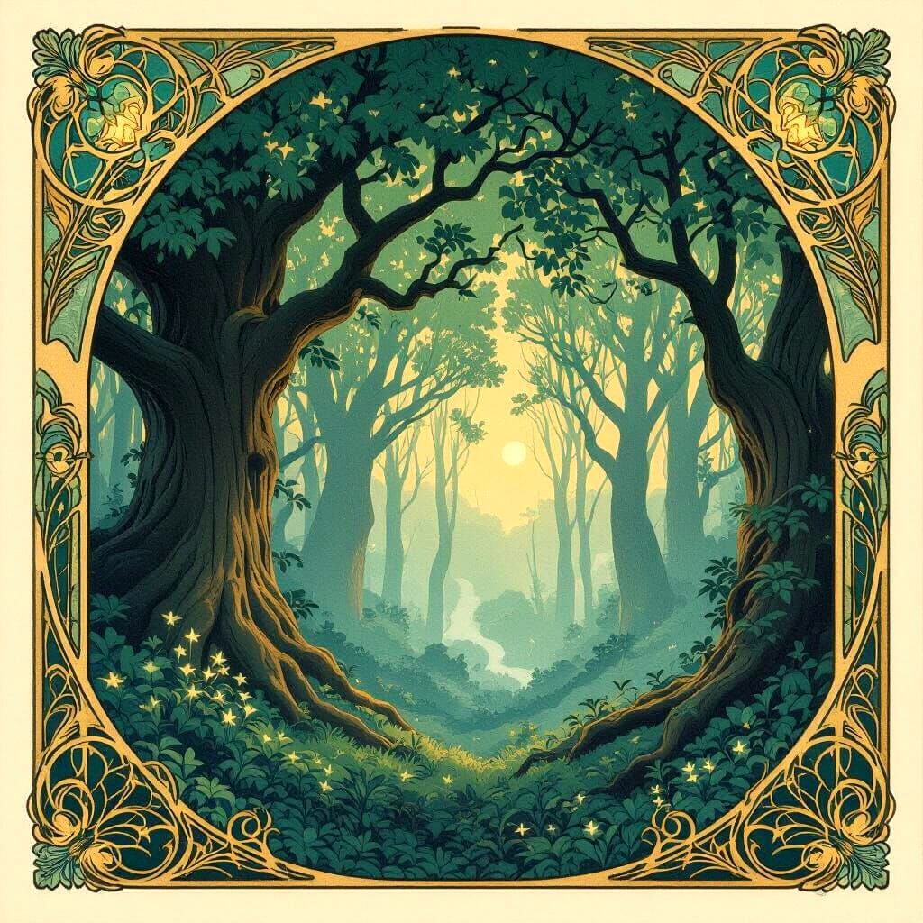 The forest spirit shows the boy the way home - Start Image 1