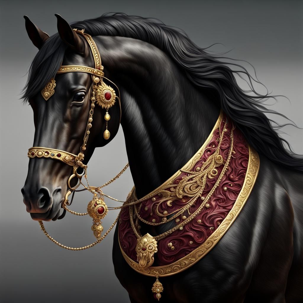 Black horse - AI Generated Artwork - NightCafe Creator