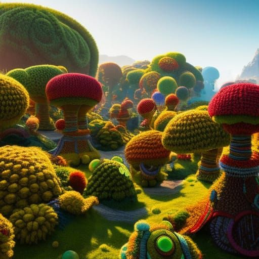knit landscape