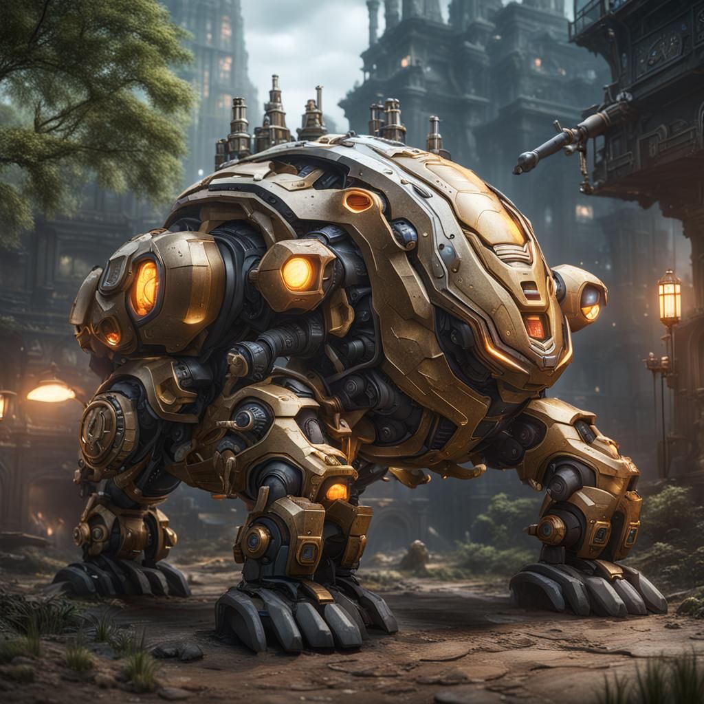 Hyper-realistic mecha Gastrodon