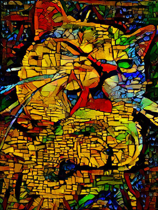 Stained Glass Kitten