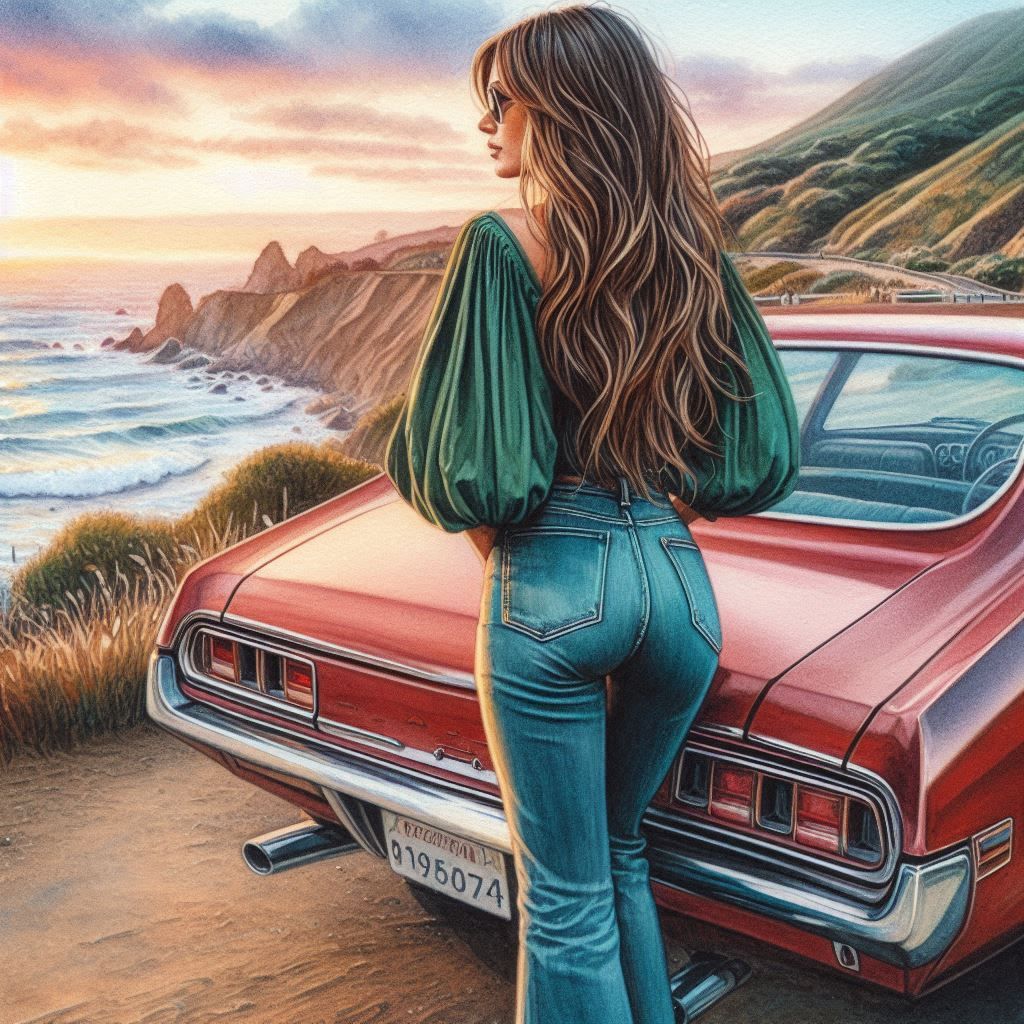 Sunset along the coast