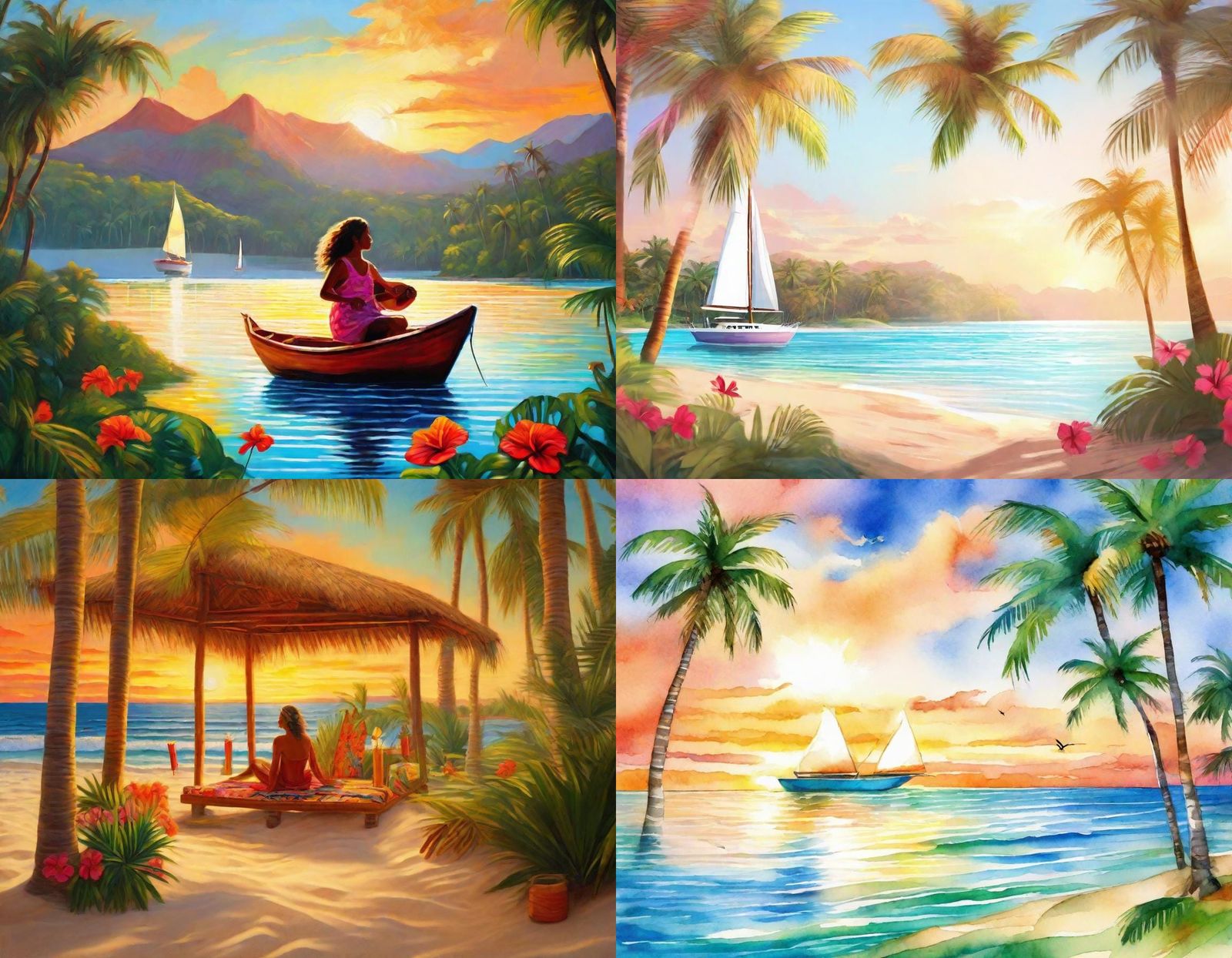 Emojis Representing Vacation and Relaxation