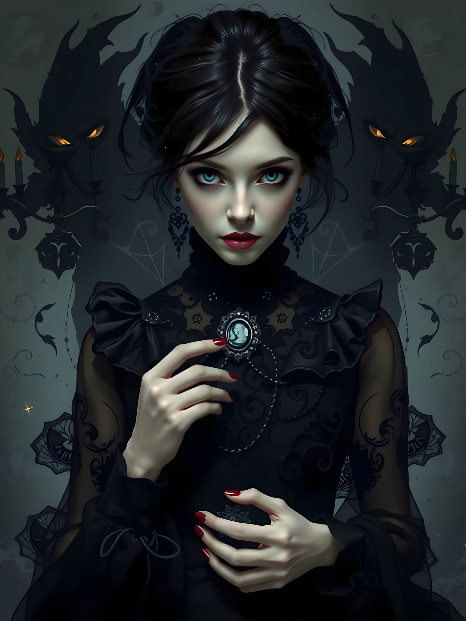 Blackened Heart Gothic Beauty   by @DeviLiViciousiLique X