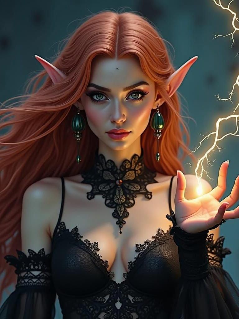 Mysterious Elf Creates Lightning Bolt in Workshop