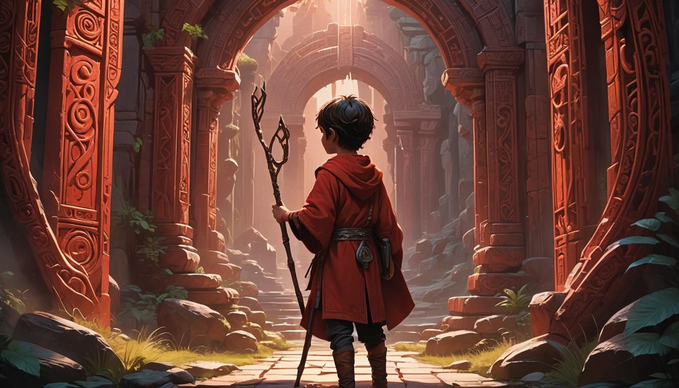 Mystical Portal: Fantasy Art Inspired by Syd Mead