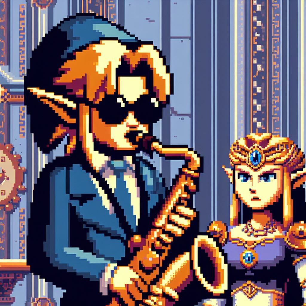 Link getting Funky with it