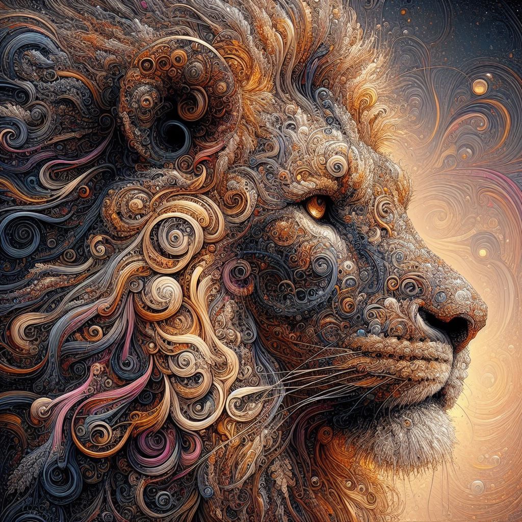 Colourful Lion