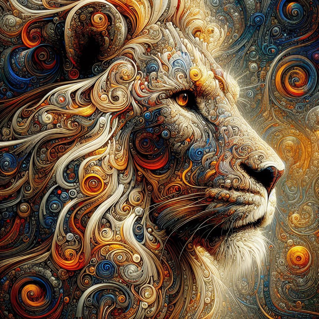 Colourful Lion