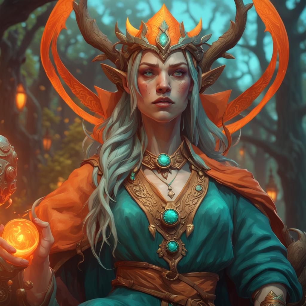 Elven Druid - AI Generated Artwork - NightCafe Creator