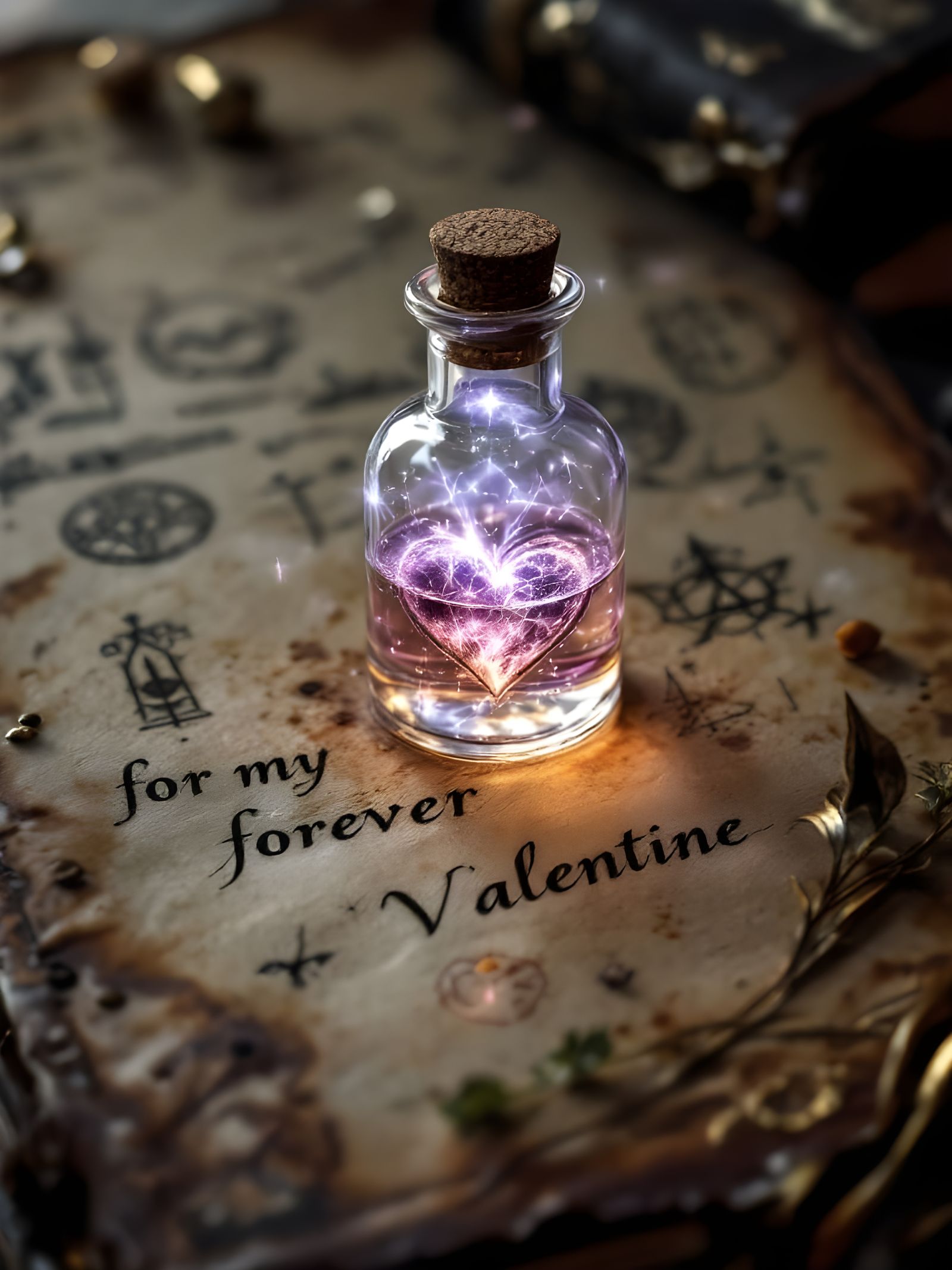 Alchemical Love Elixir Valentine's Day Card