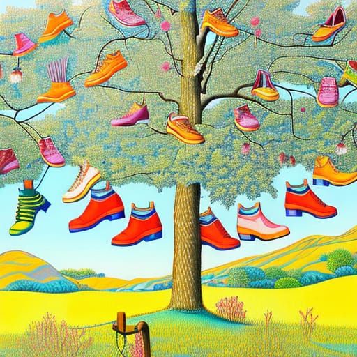 The Shoe Tree 5 AI Generated Artwork NightCafe Creator