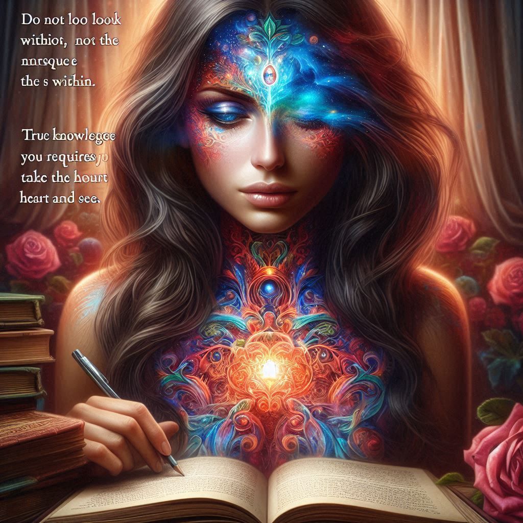 Do not look without for the answer, nor look within.  True k...