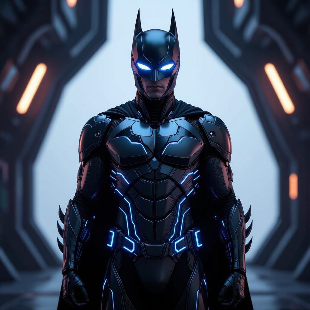 a futuristic batsuit