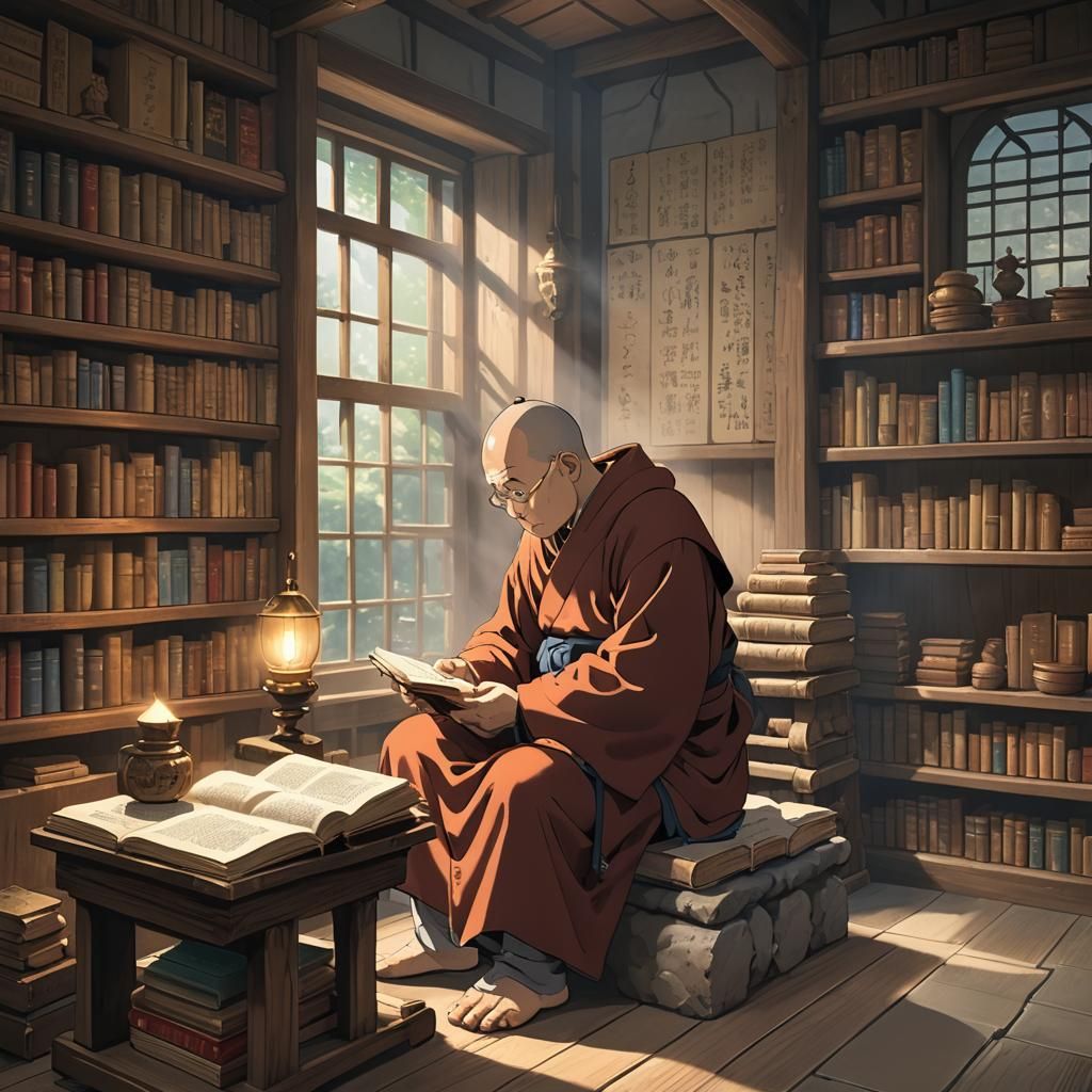 Monk study - AI Generated Artwork - NightCafe Creator