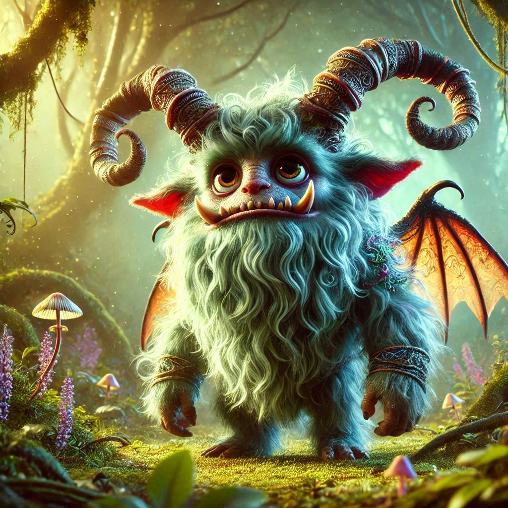adorable fairy-tale fantasy creature portrait..