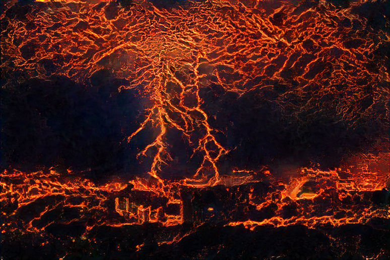 Lava lightning - AI Generated Artwork - NightCafe Creator