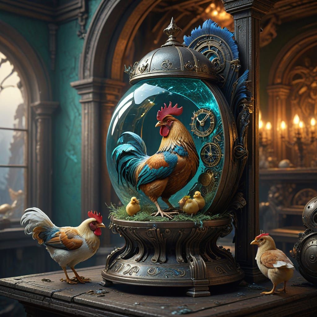 תרנגול לתצוגה