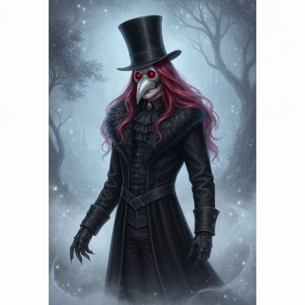 Ethereal Vampire in Dreamy Fantasy Landscape